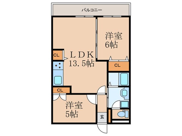 ロマネスク志井の物件間取画像